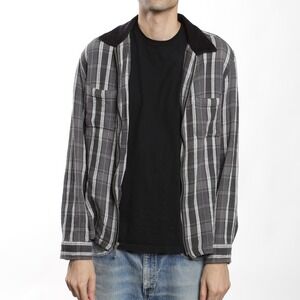 Supreme Striped Zip Up Jacket Corduroy‎ Collar Men's Size L